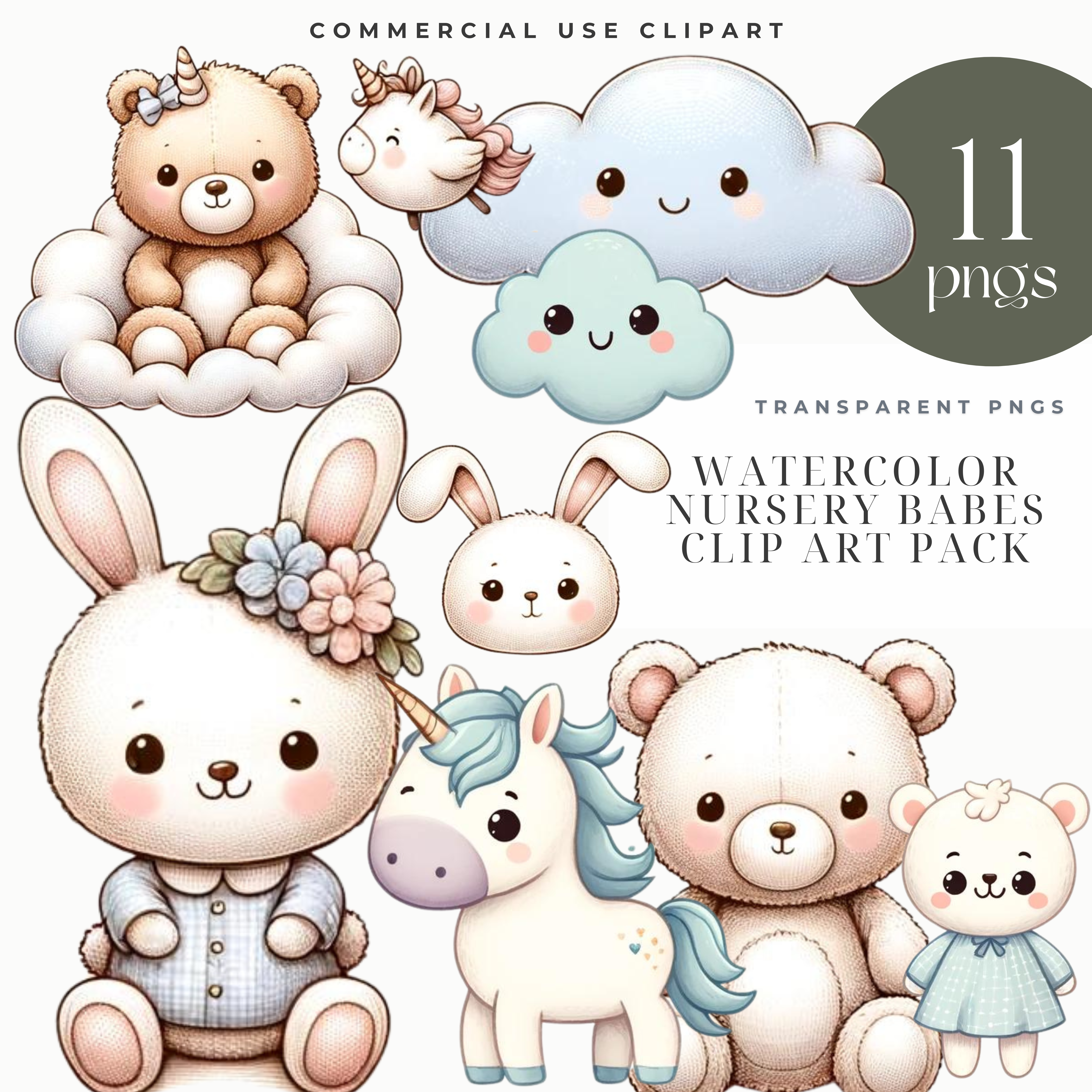 Nursery Babes Clip Art Pack